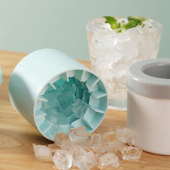 My Store Silicone Cylinder Ice Maker Bucket - Quick, Durable, Portable