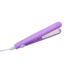 Jeeper's Keepers Ceramic Mini Hair Straightener - Portable & Versatile Styling Tool Purple