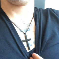 Jeeper's Keepers Cross Necklace - Stylish Titanium & Stainless Steel Pendant