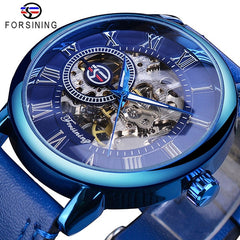 Jeeper's Keepers Men's Luxury Brand Watch - Skeleton Dial, Leather Band GMT838-10