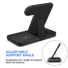 Jeeper's Keepers |3-in-1 Wireless Fast Charger Dock - Charge iPhone & Apple Watch