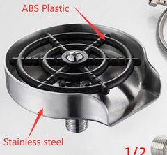 Jeeper's Keepers Automatic Glass Rinser - Quick & Efficient Cup Washer