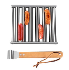 Jeeper's Keepers | Stainless Steel Hot Dog Roller - Perfectly Cooked BBQ Tool