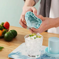My Store Silicone Cylinder Ice Maker Bucket - Quick, Durable, Portable