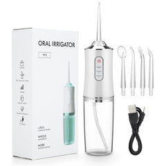 My Store Waterproof Dental Irrigator - USB Rechargeable Water Flosser White