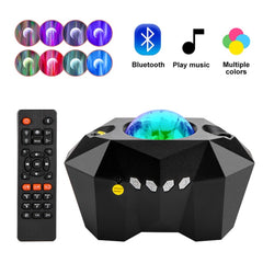 Northern Lights Star Projector - Galaxy Light with Bluetooth & Remote Control Black
