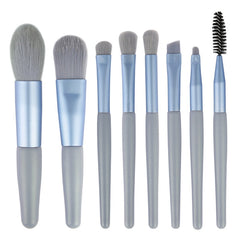 My Store 8Pcs Makeup Brushes Set - Ultra Soft & Professional Quality Blue 8pcs Brushes