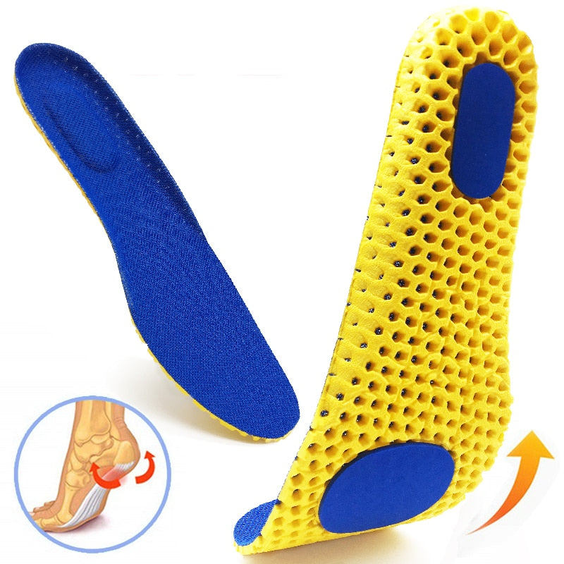 My Store Memory Foam Insoles for Sports Shoes - Shock Absorption & Arch Support