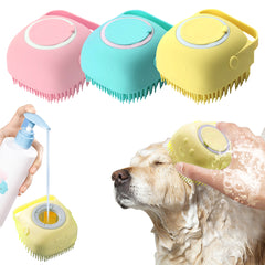 Soft Silicone Dog Brush - Gentle Grooming for Sensitive Skin & Bathing