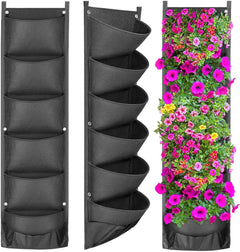 My Store Vertical Hanging Garden Flower Pots - Durable & Waterproof Design