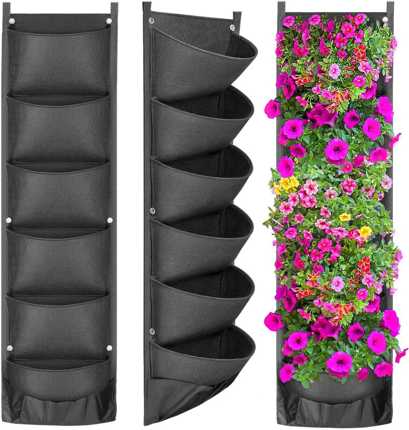 My Store Vertical Hanging Garden Flower Pots - Durable & Waterproof Design