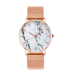 Luxury Rose Gold Mesh Band Quartz Watch for Women - Fashionable Gift Rose gold
