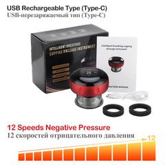 Jeeper's Keepers Anti-Cellulite Therapy Massager - Cupping & Red Light Benefits 12Level-Rechargeable