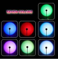 My Store Sunset Lamp - Adjustable Halo Light for Stunning Atmosphere USB Seven Colors