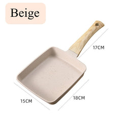 Non-Stick Wave Bottom Saucepan - Ideal for Tamagoyaki & Egg Rolls | Jeeper's Keepers Beige Fryer
