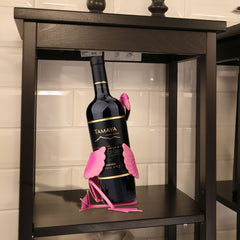 Jeeper's Keepers Flamingo Wine Holder - Cute Handmade Metal Sculpture for Home Decor