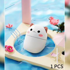 Jeeper's Keepers Cute Cat Humidifier - 250ml with Night Light & Aromatherapy White 1pc
