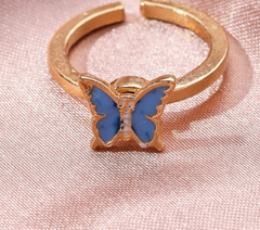 Jeepers Keepers Daisy Adjustable Ring for Unique Style Butterfly 1 Resizable