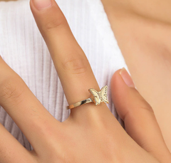Jeepers Keepers Daisy Adjustable Ring for Unique Style Butterfly 3 Resizable