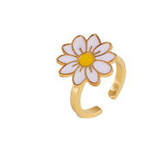 Jeepers Keepers Daisy Adjustable Ring for Unique Style Daisy 3 Resizable