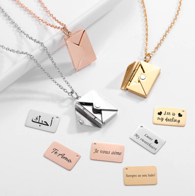 Jeepers Keepers Heartfelt Message Lockets Necklace Set