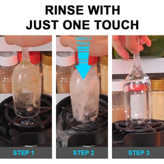 Jeeper's Keepers Automatic Glass Rinser - Quick & Efficient Cup Washer