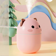 Jeeper's Keepers Cute Cat Humidifier - 250ml with Night Light & Aromatherapy