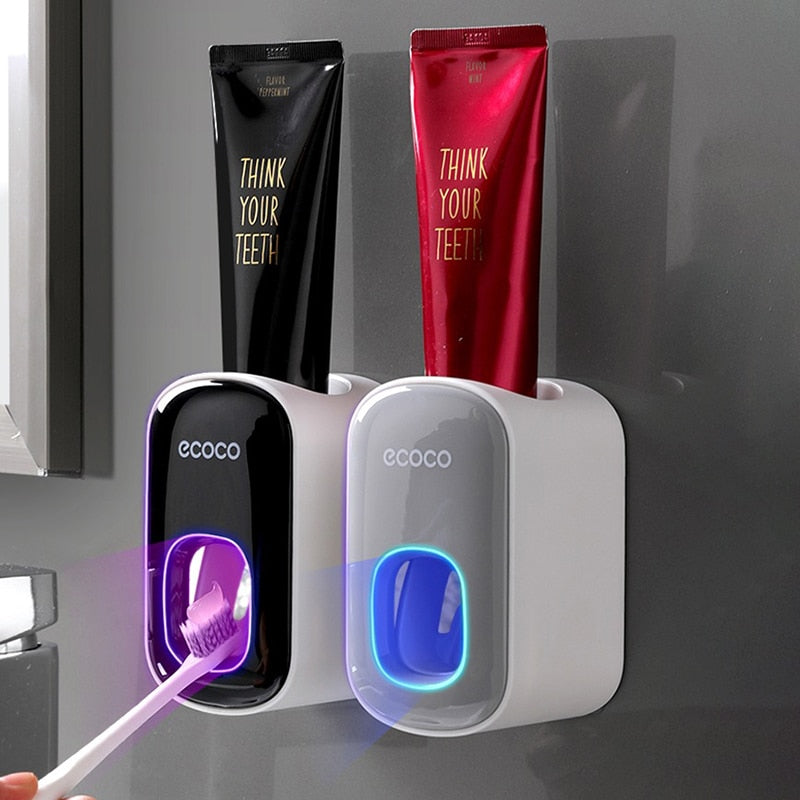 ECOCO Wall Mount Automatic Toothpaste Dispenser - Organized Oral Care Accessory