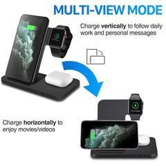 Jeeper's Keepers |3-in-1 Wireless Fast Charger Dock - Charge iPhone & Apple Watch