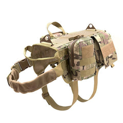 My Store Tactical Military Dog Harness - Durable Nylon for All Seasons Camouflage Suit XL
