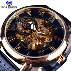 Jeeper's Keepers Men's Luxury Brand Watch - Skeleton Dial, Leather Band GMT838-2